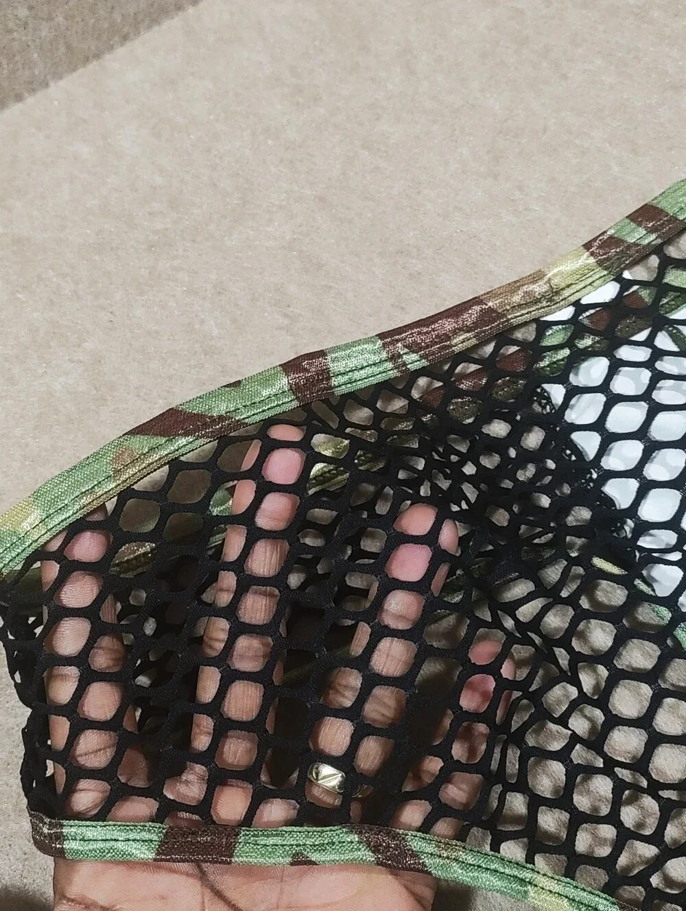 Camouflage Mesh Brief Set Mens Size Medium -J